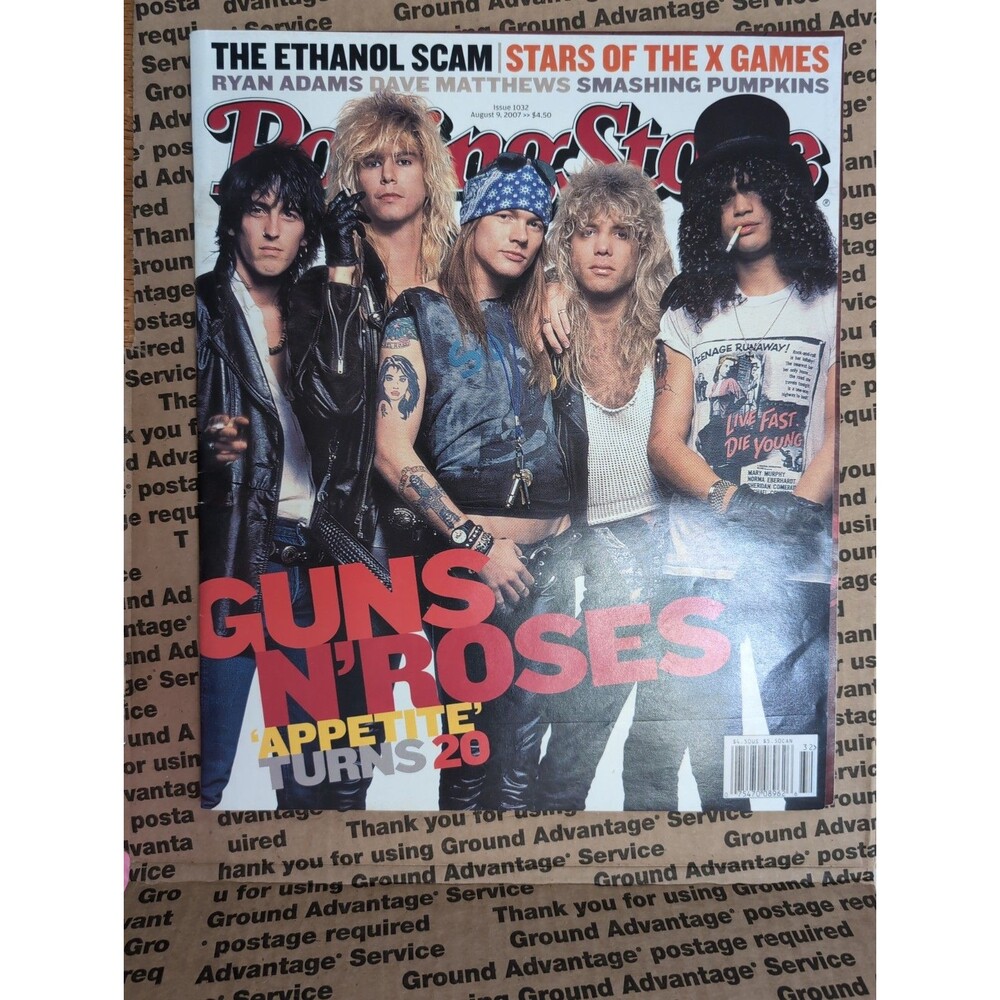 Rolling Stone Magazine 1032 - August 2007 with Guns n' Roses Vintage